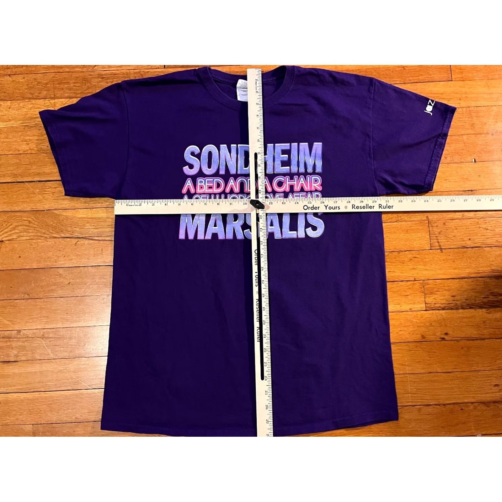 Gildan Stephen Sondheim Purple Shirt Large Mens Vintage Graphic Print Size US L / EU 52-54 / 3 - 5 Thumbnail