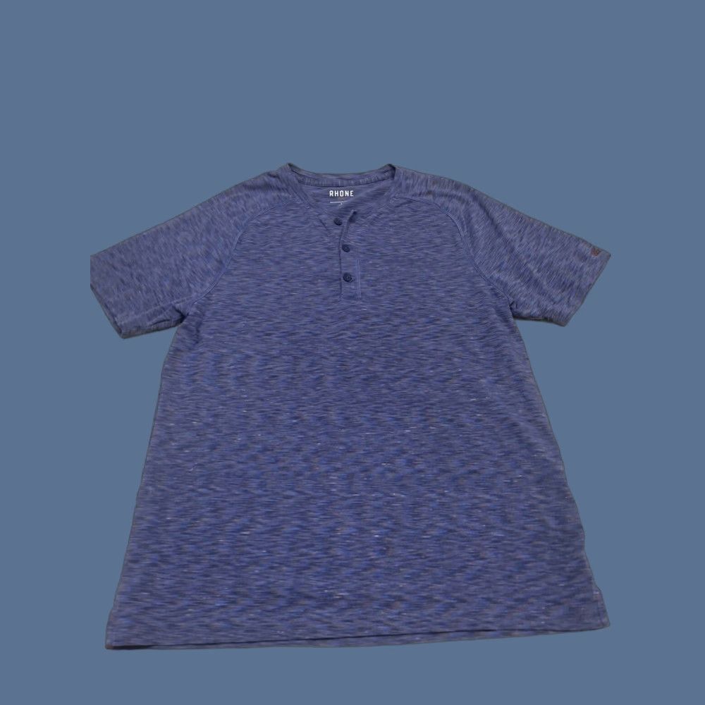 Rhone Rhone Shirt Mens L Purple Henley Short Sleeve Performance Casual Athleisure Size US L / EU 52-54 / 3 - 1 Thumbnail