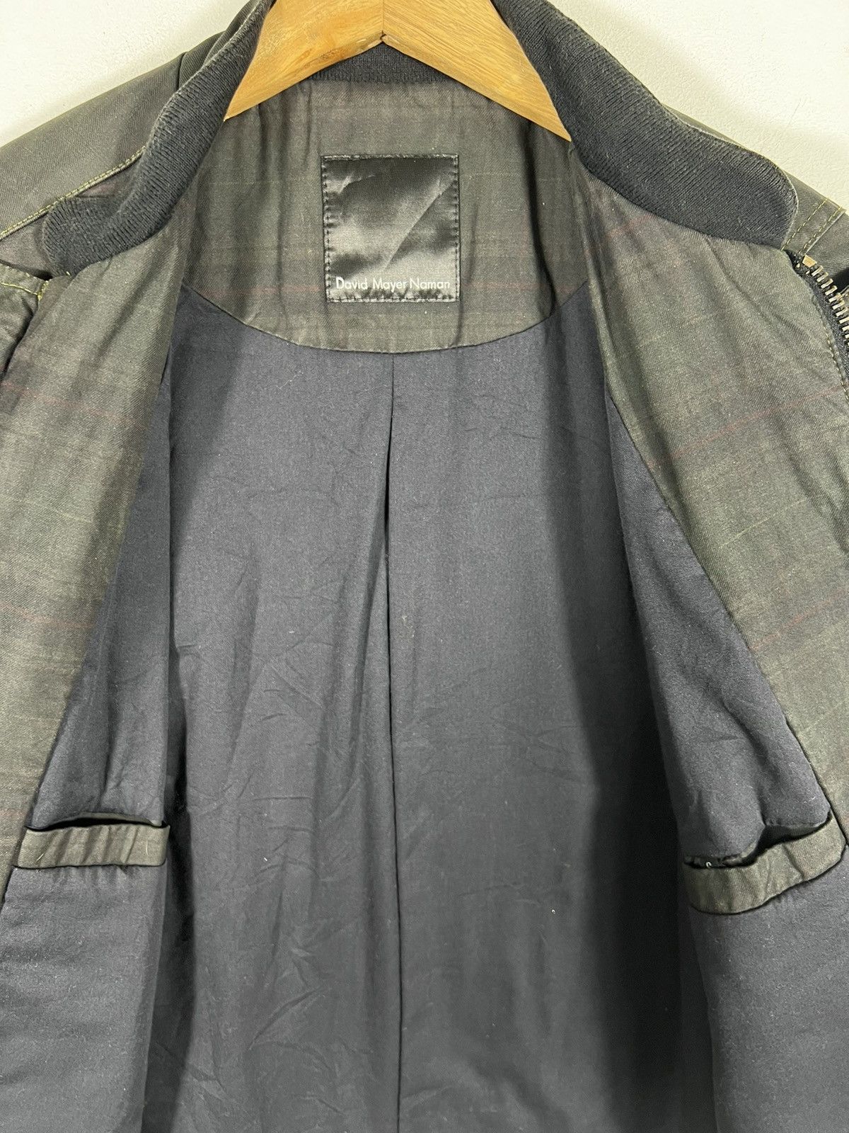 DAVID NAMAN 🔥 DAVID MAYER NAMAN ITALIAN PLAID BIKER JACKET - S Size US S / EU 44-46 / 1 - 8 Thumbnail