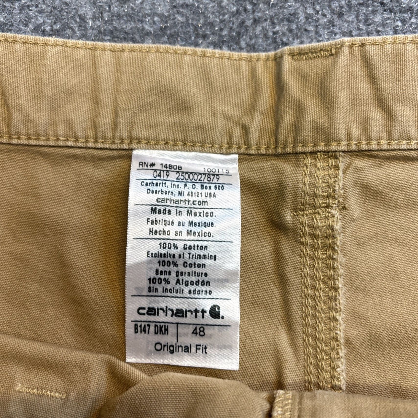 Carhartt Carhartt Shorts Mens Size 48 Beige Canvas Carpenter Cargo Workwear B147 DKH Size US 32 / EU 48 - 3 Thumbnail