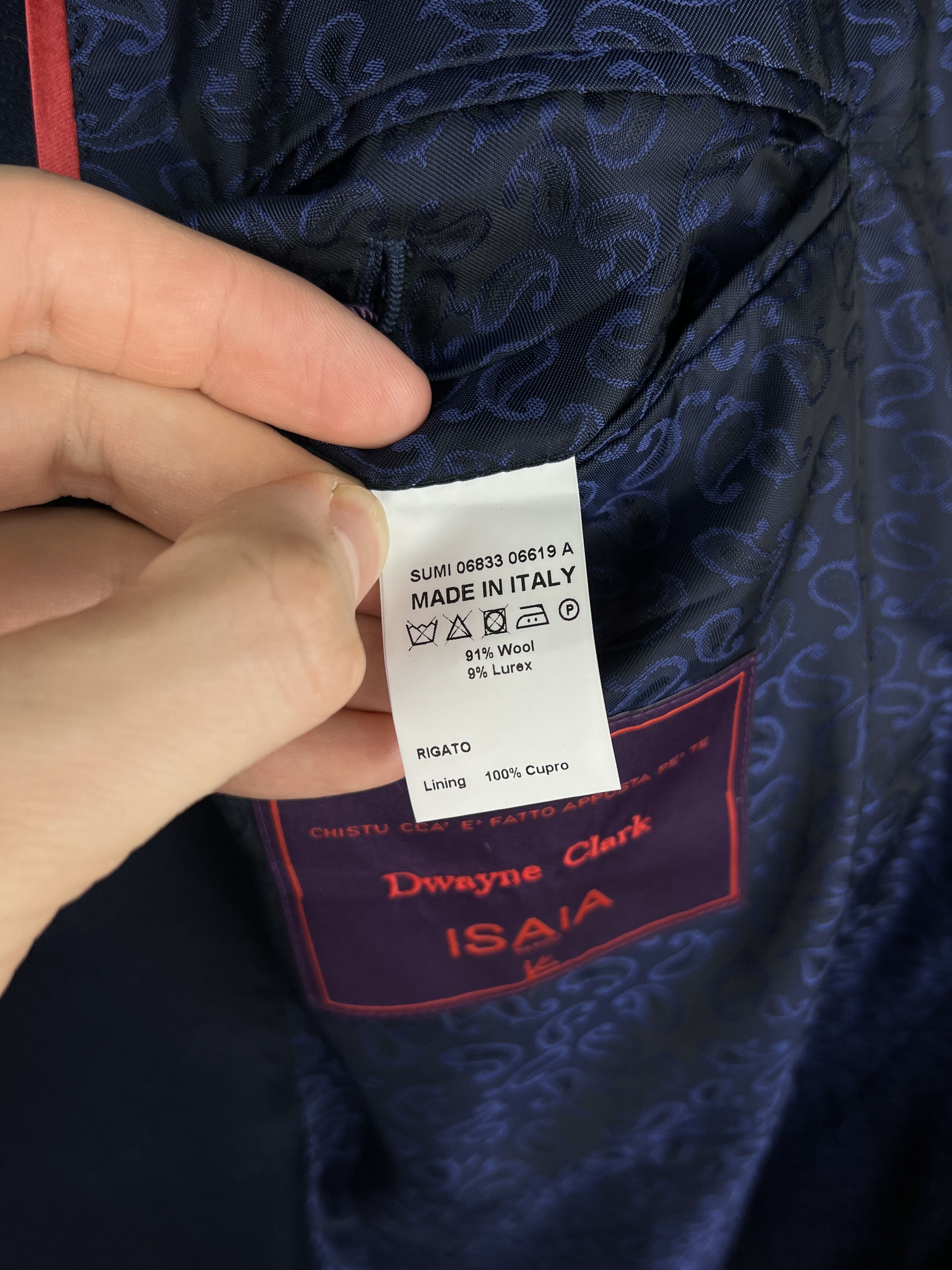 Isaia NWT Bespoke Shiny Striped Wool Peak-Lapel Tuxedo Blazer Size 46R - 8 Thumbnail