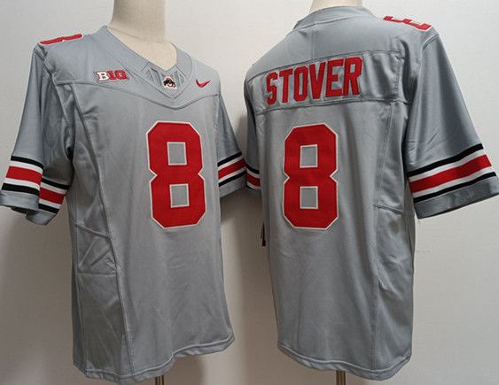 Other Men's Ohio State Buckeyes #8 Cade Stover Gray Jersey Size US XL / EU 56 / 4 - 3 Thumbnail