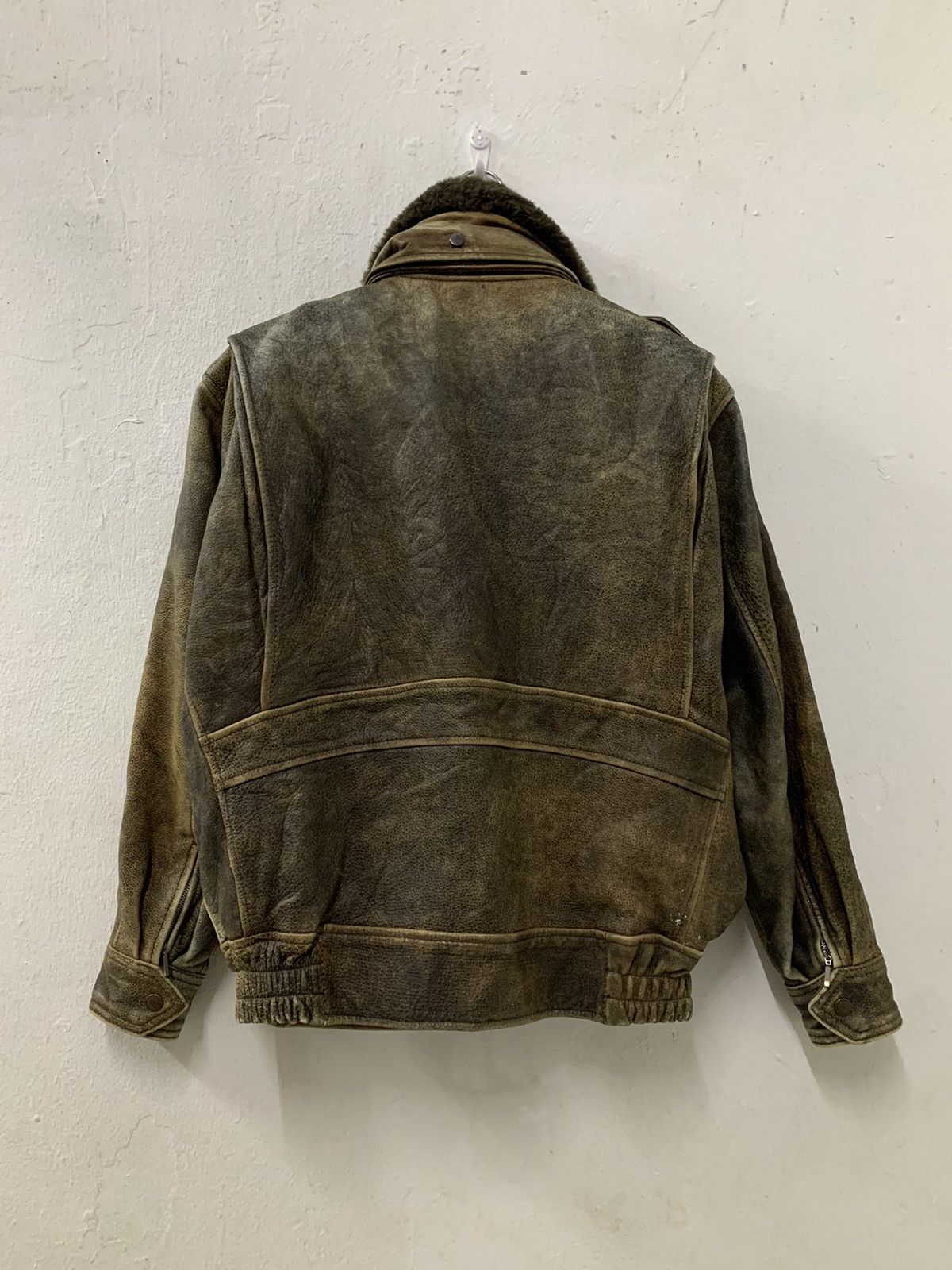 Leather Vintage Flying Leather Jacket Size US M / EU 48-50 / 2 - 2 Thumbnail