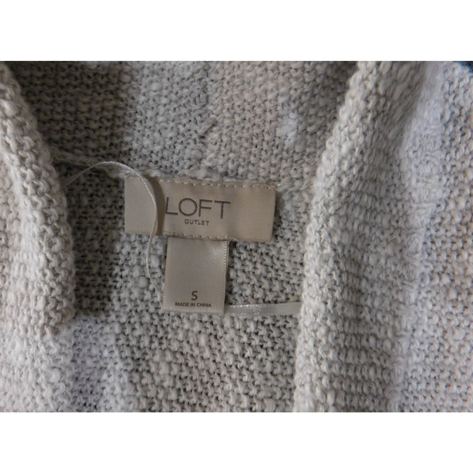 Loft LOFT Outlet Sweater Womens Small Gray Open Front Kimono Short Sleeve Cardigan Size S / US 4 / IT 40 - 7 Thumbnail
