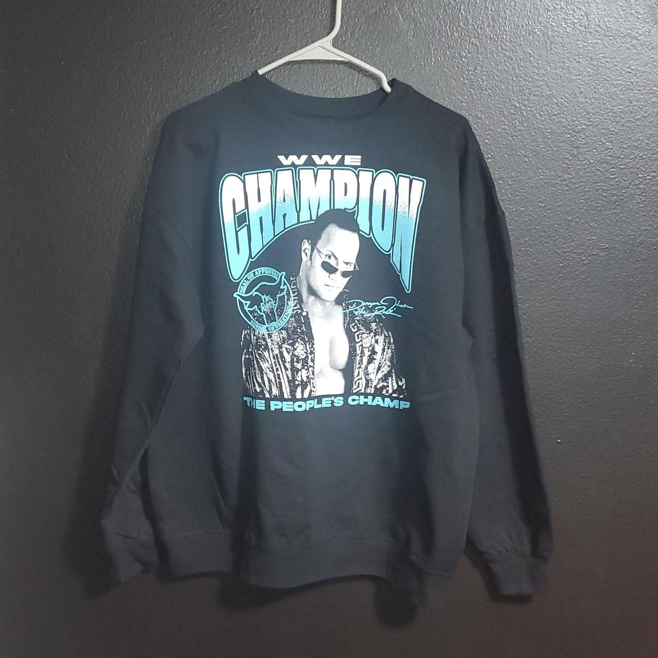 Band Tees × WWE × WWF WWE The Rock Champion Sweatshirt Large Size US L / EU 52-54 / 3 - 1 Thumbnail