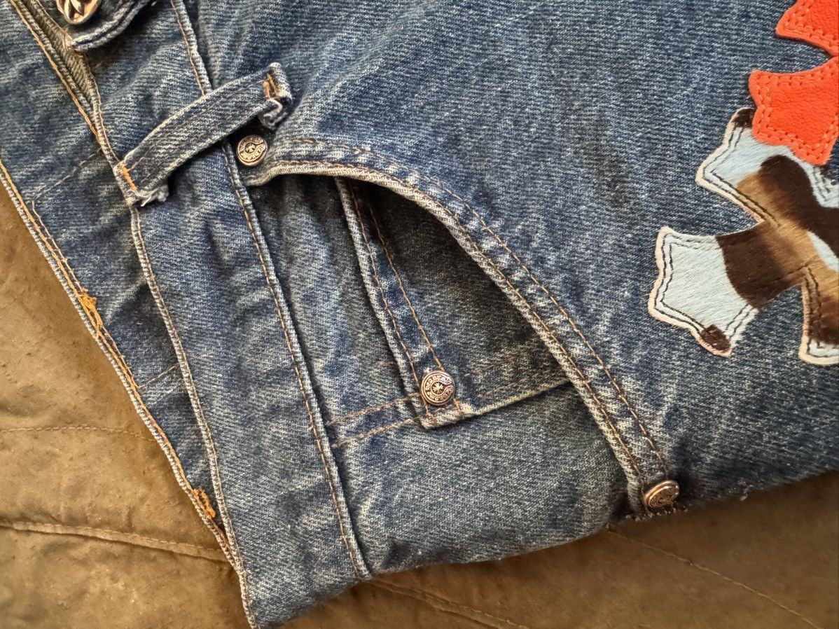 Chrome Hearts × Levi's Chrome Hearts Levi’s Cross Patch Jeans Size US 33 - 5 Thumbnail