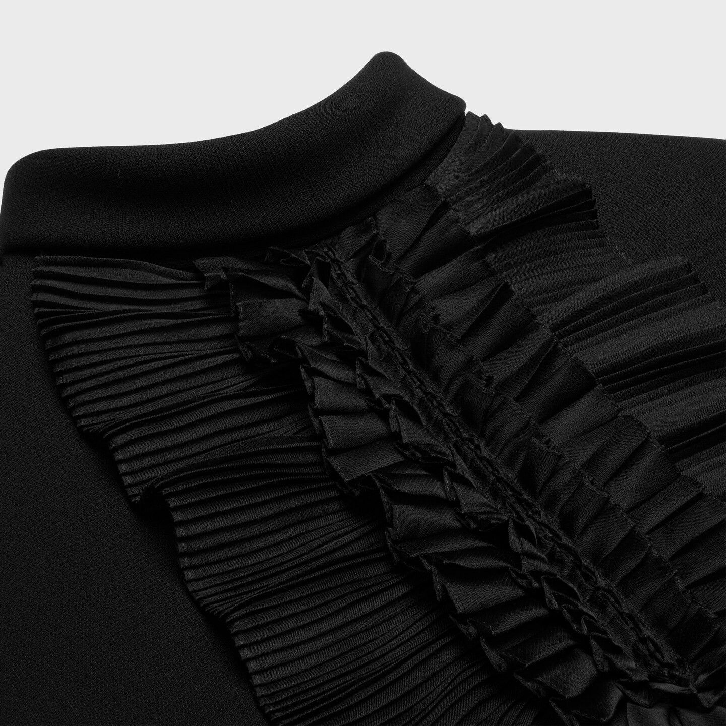 Celine o1bcso1str0126 2R20O229Z Mini Dress in Black Size M / US 6-8 / IT 42-44 - 3 Thumbnail