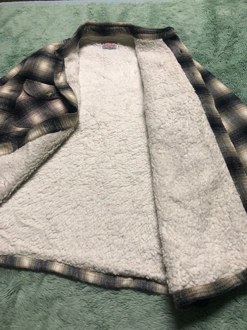 Japanese Brand Vtg Shadows Plaid Machope Mind Flannel Sherpa Lined Jacket Size US L / EU 52-54 / 3 - 4 Thumbnail