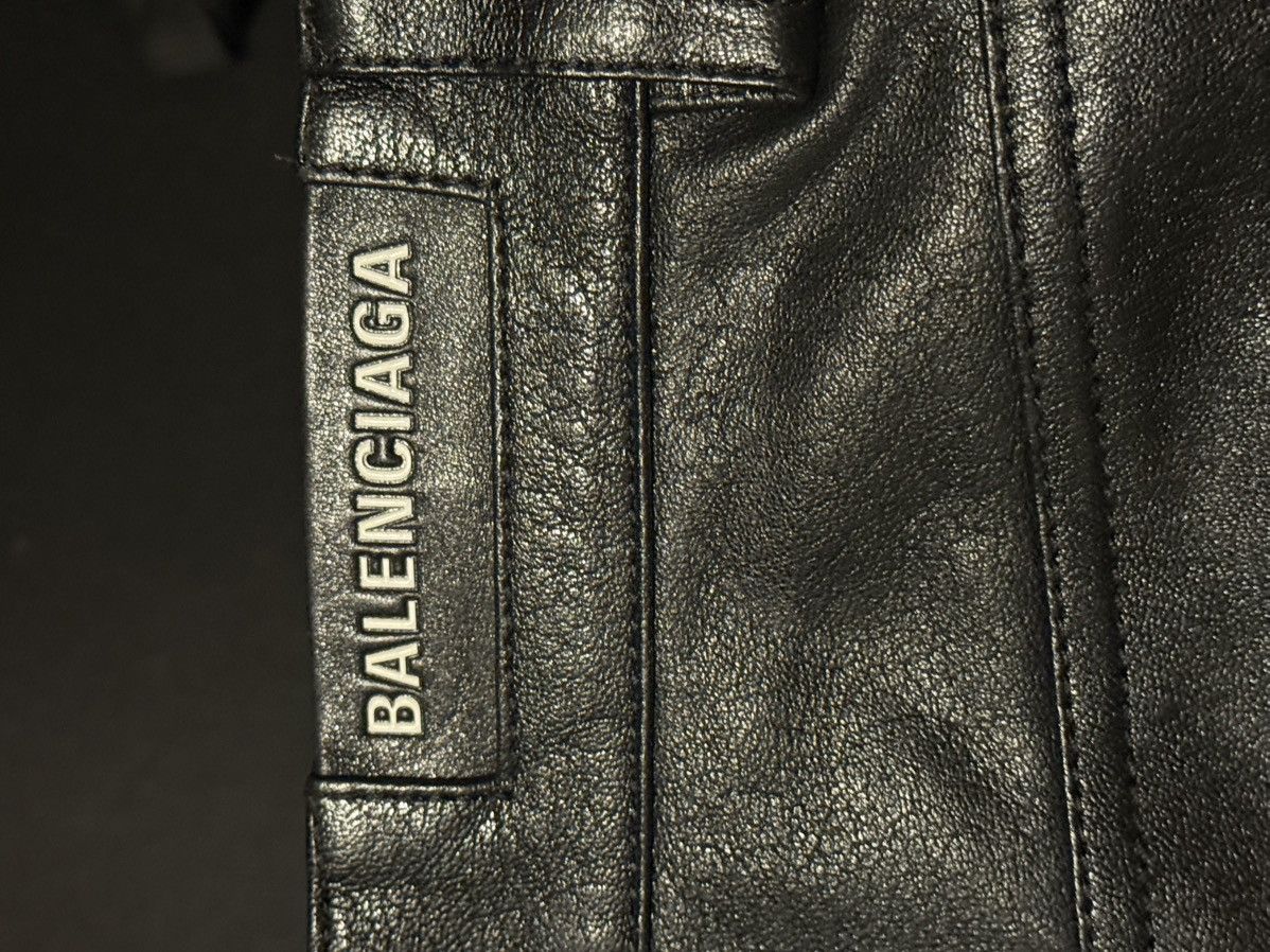 Balenciaga F/W23 Flared Leather Trousers Size US 30 / EU 46 - 3 Thumbnail