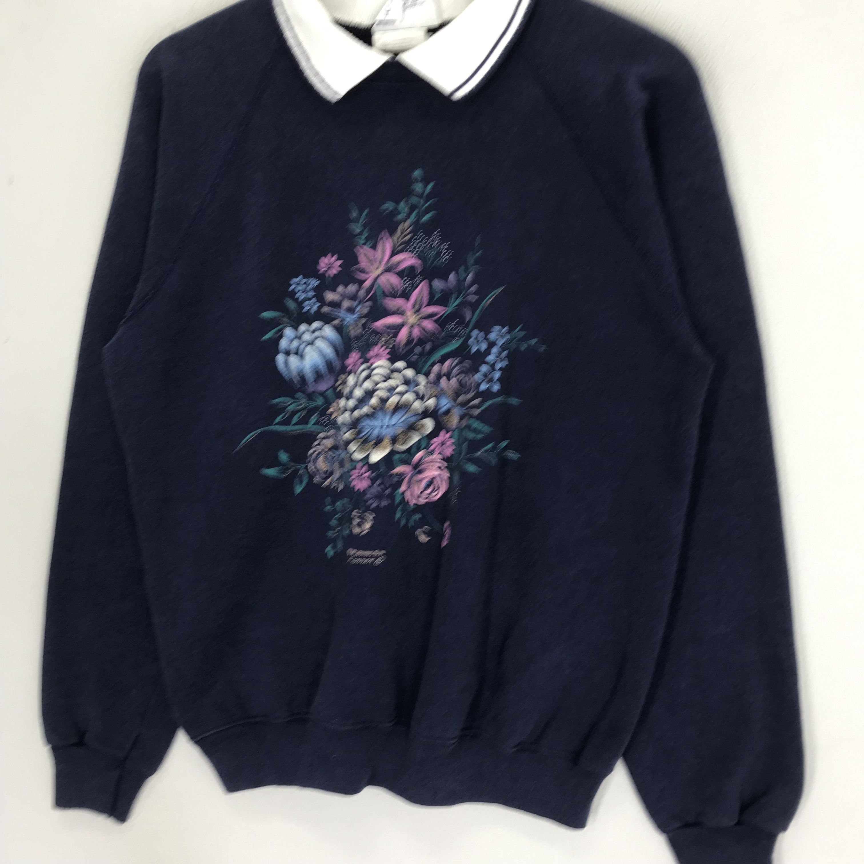 Vintage Vintage 90s Morning Sun Blue Sweatshirt - 391 Size US M / EU 48-50 / 2 - 3 Thumbnail