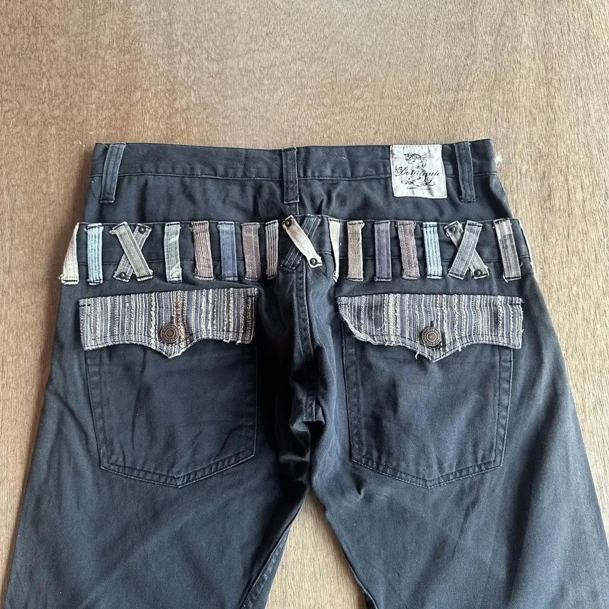 Seditionaries SICKS!! DOMINATE Jeans Double Waist Bondage Curve Leg Faded Size US 32 / EU 48 - 13 Thumbnail