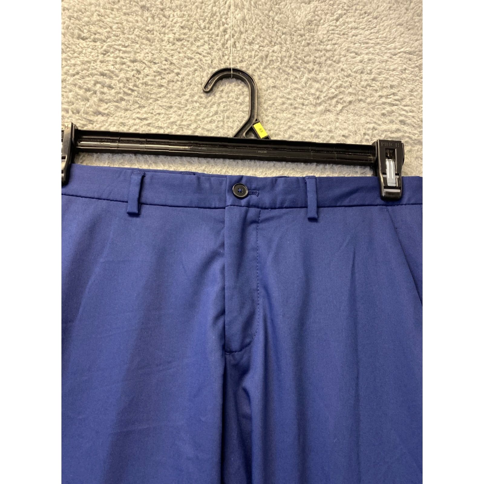 Zara VINTAGE Zara Men's Pants 29x29 Straight Fit Blue Cotton Formal Casual Dress Trousers Size US 29 - 2 Thumbnail