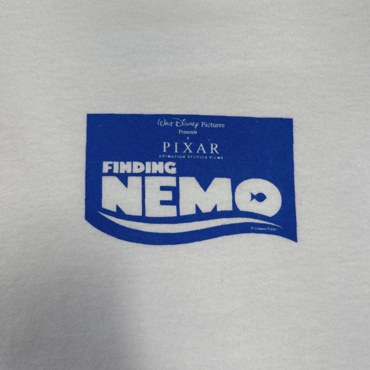 Hanes VINTAGE Finding Nemo Disney Pixar Shirt Mens Large White Hanes Heavyweight Graphic Tee Size US L / EU 52-54 / 3 - 2 Thumbnail