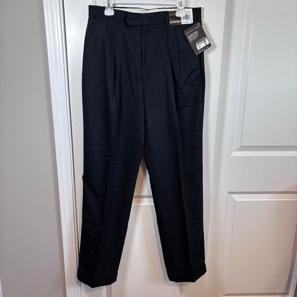 Geoffrey B. Small Geoffrey Beene Black Dress Men Pant Perfect Fit 34*34 Size US 34 / EU 50 - 1 Thumbnail