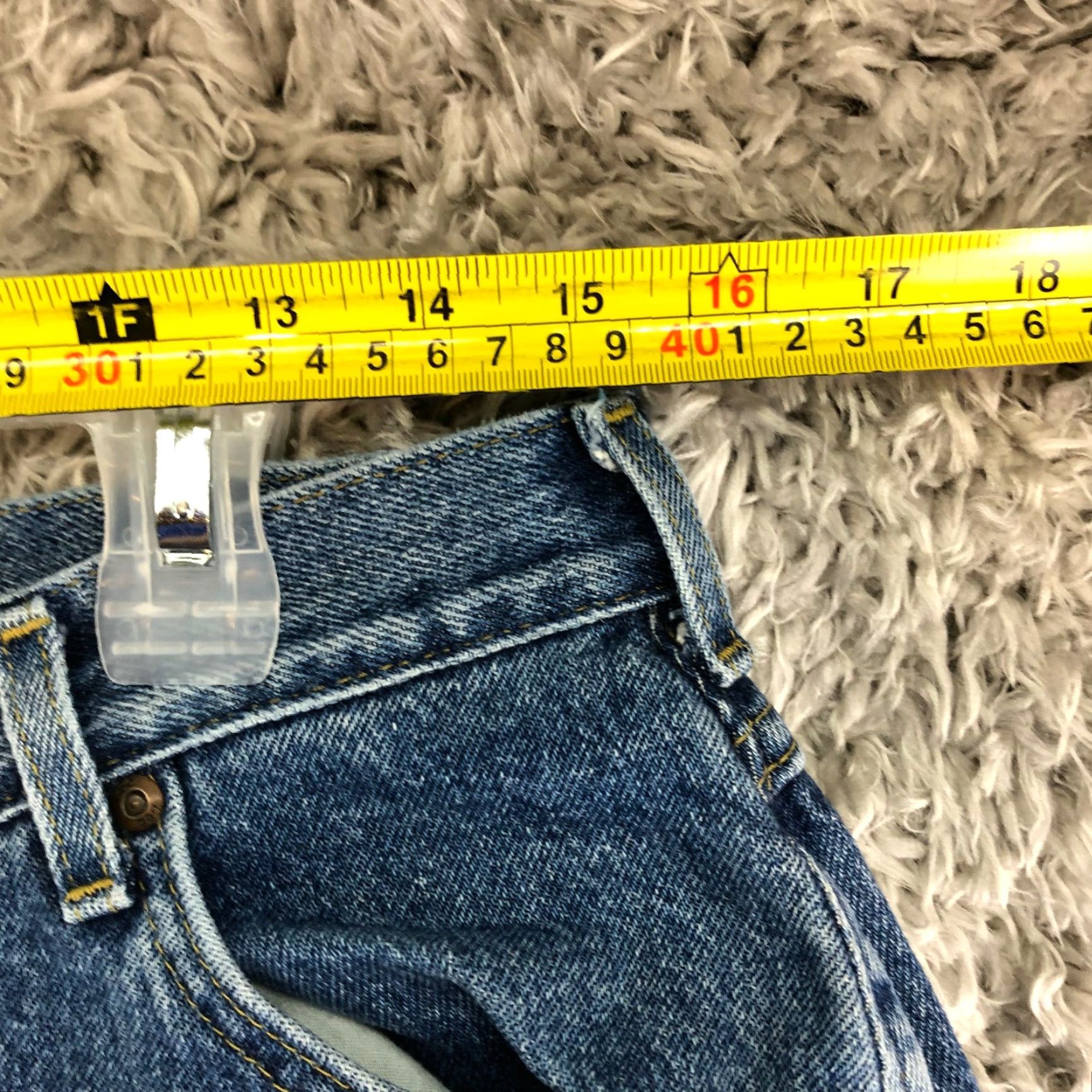 Lee Lee Jeans High Rise Mom Womens Size 16 Petite Medium Wash Blue Denim Jeans Men's? Size 38" / US 16 / IT 52 - 2 Thumbnail