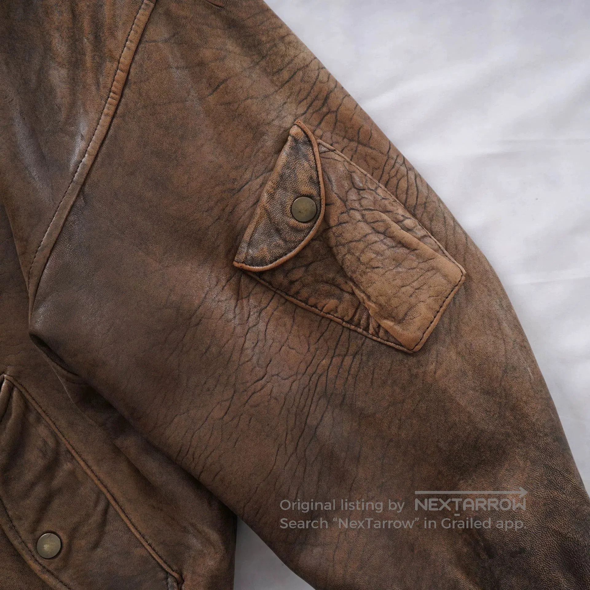 Vintage Vintage Sheepskin Flight Jacket. Size US L / EU 52-54 / 3 - 3 Thumbnail