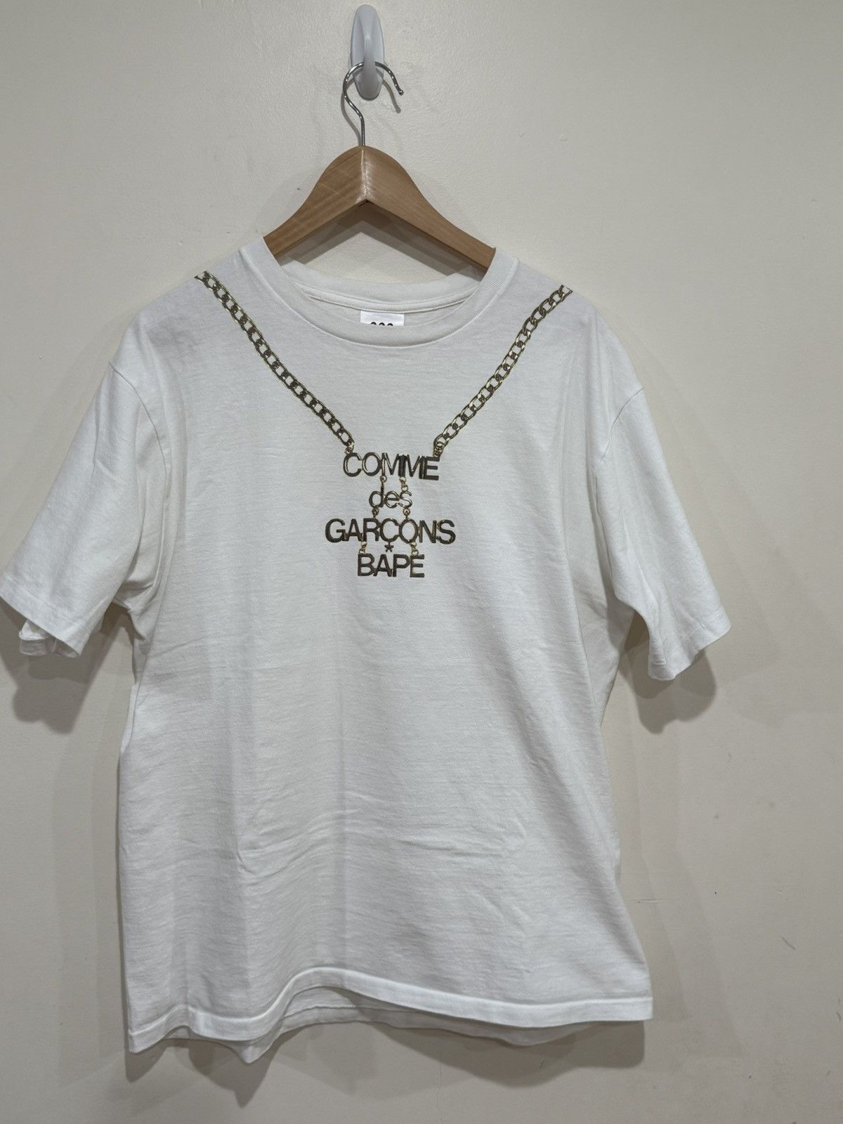 Bape BAPE x Comme des Garcons Osaka 2 Tee White Size US XL / EU 56 / 4 - 1 Thumbnail