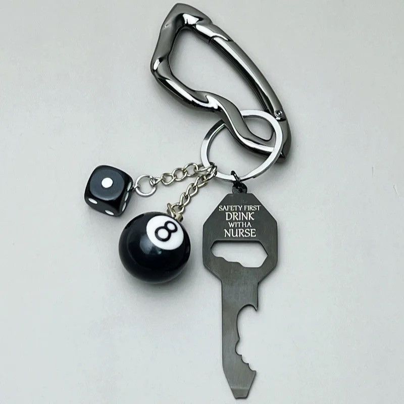 Other Full Set Black Carabiner Keychain Size ONE SIZE - 4 Thumbnail