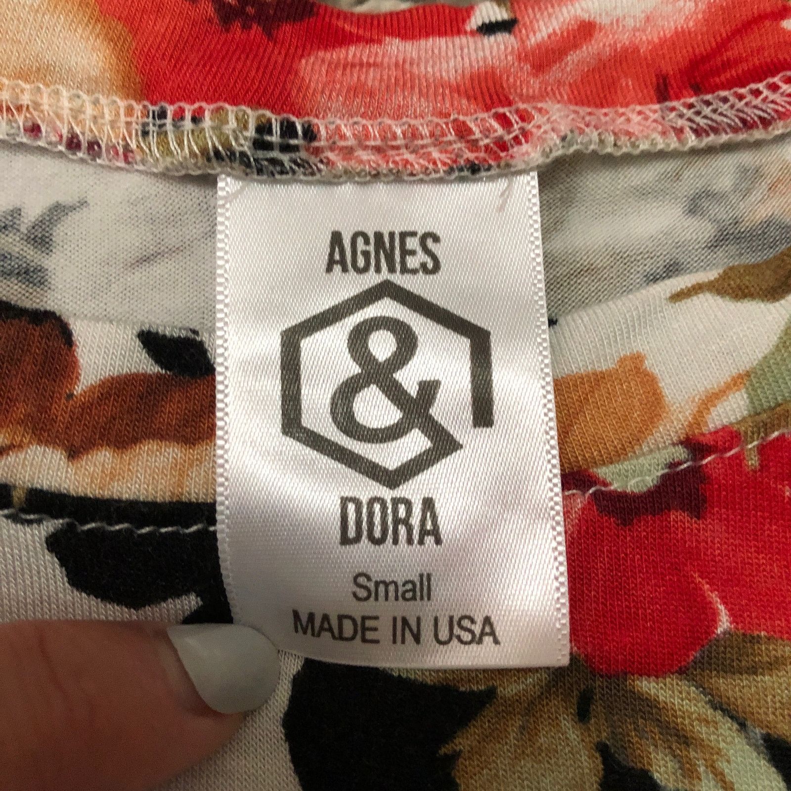 Other Agnes & Dora Soft Floral Relaxed Ruffle Hem Short Sleeve Top Size S / US 4 / IT 40 - 5 Thumbnail