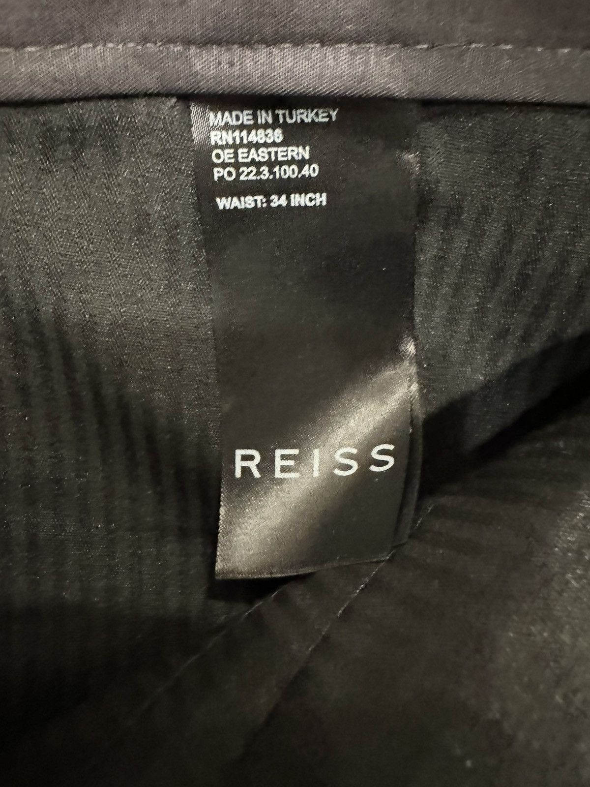 Reiss NEW Men’s Reiss Eastbury Slim Chino Pant Charcoal 34 Waist Size 34R - 5 Thumbnail