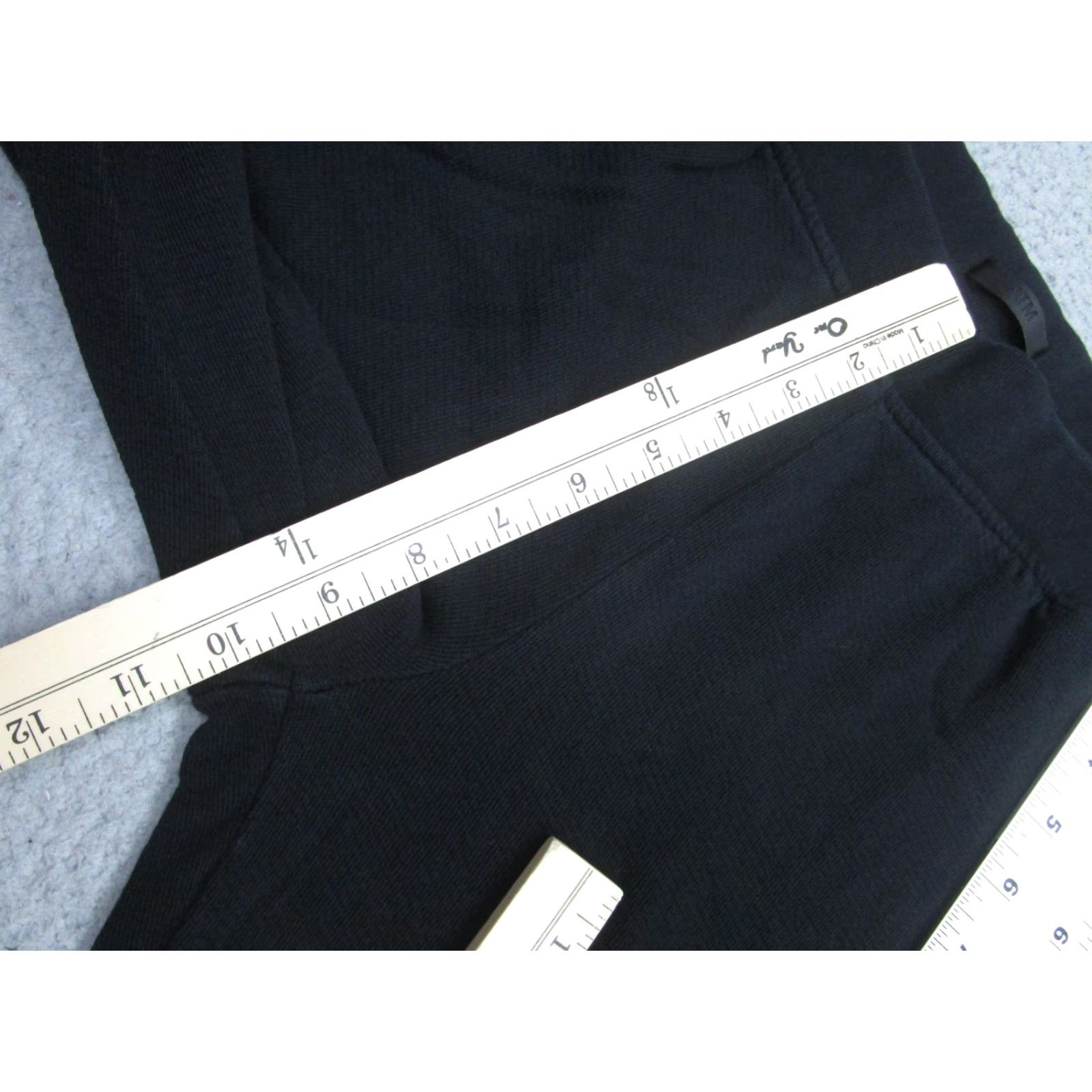 Vintage ATM Pants Mens Medium Black Fleece Sweatpants Joggers Elastic Waist 32x30 Cotton Size US 31 - 5 Thumbnail