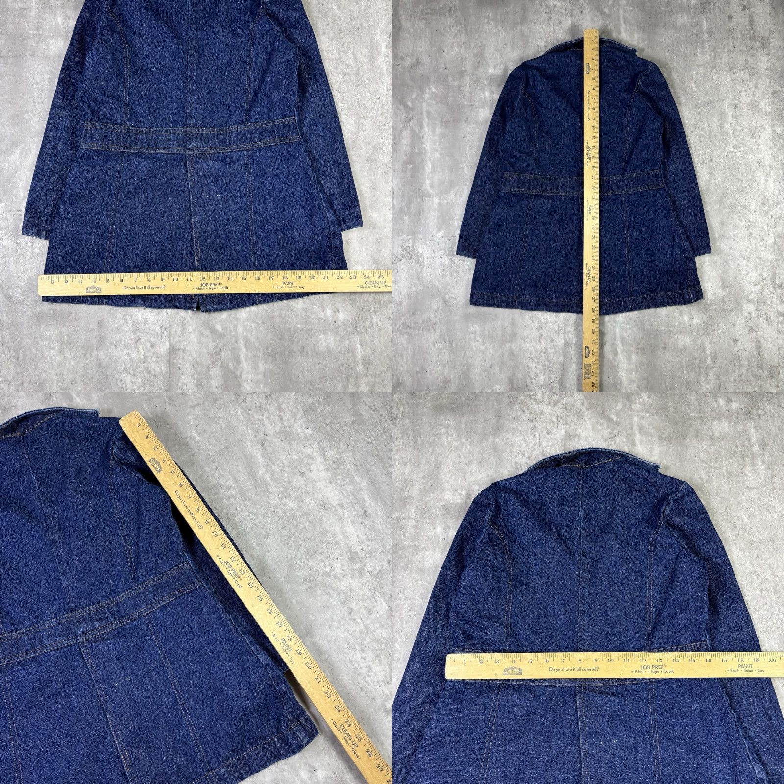 Levi's VINTAGE Levi's Denim Blazer Jacket Women's Small 70s 80s Dark Wash Blue Cotton Mid-Length Button Casual Size S / US 4 / IT 40 - 8 Thumbnail