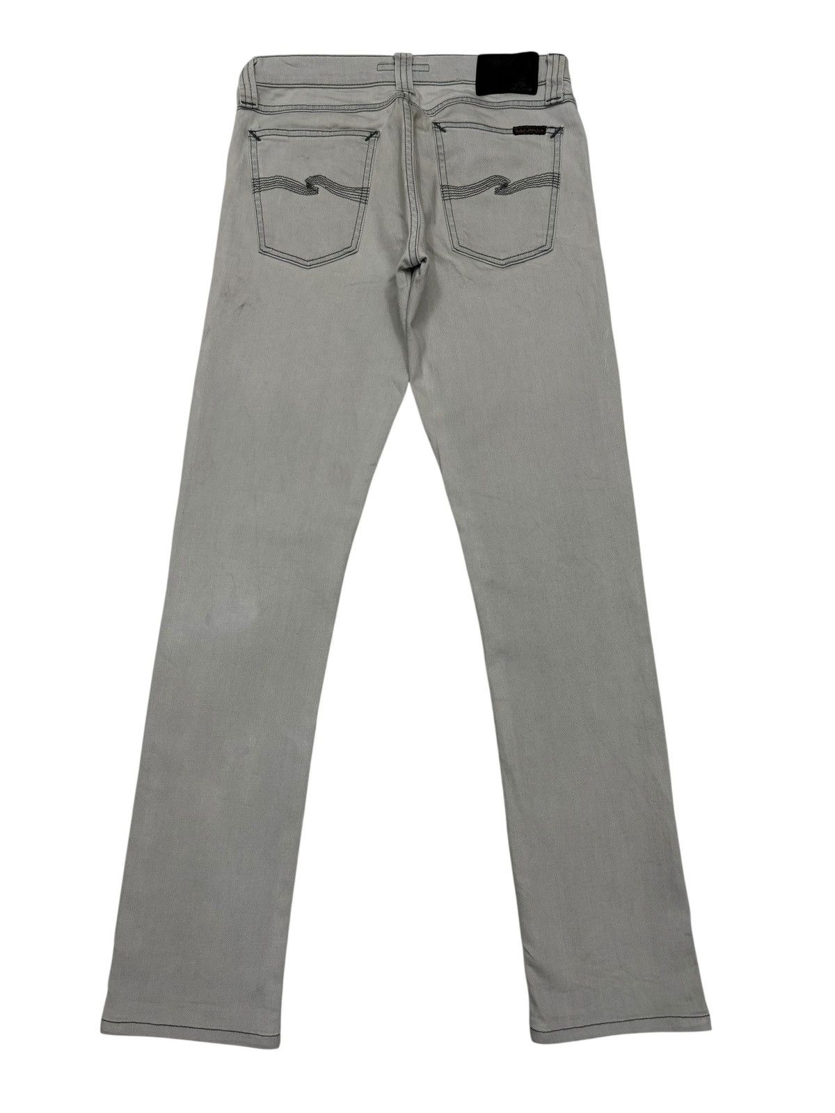 Nudie Jeans Nudie Jeans Tight Long John Cool Grey Denim Jeans Size 29" - 2 Thumbnail