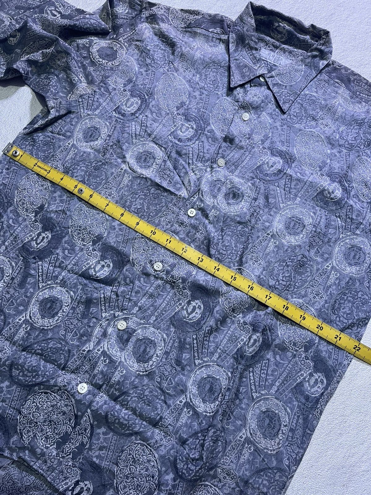 Japanese Brand VINTAGE SIMPLE LIFE long sleeve shirt full print motif Size US L / EU 52-54 / 3 - 8 Thumbnail