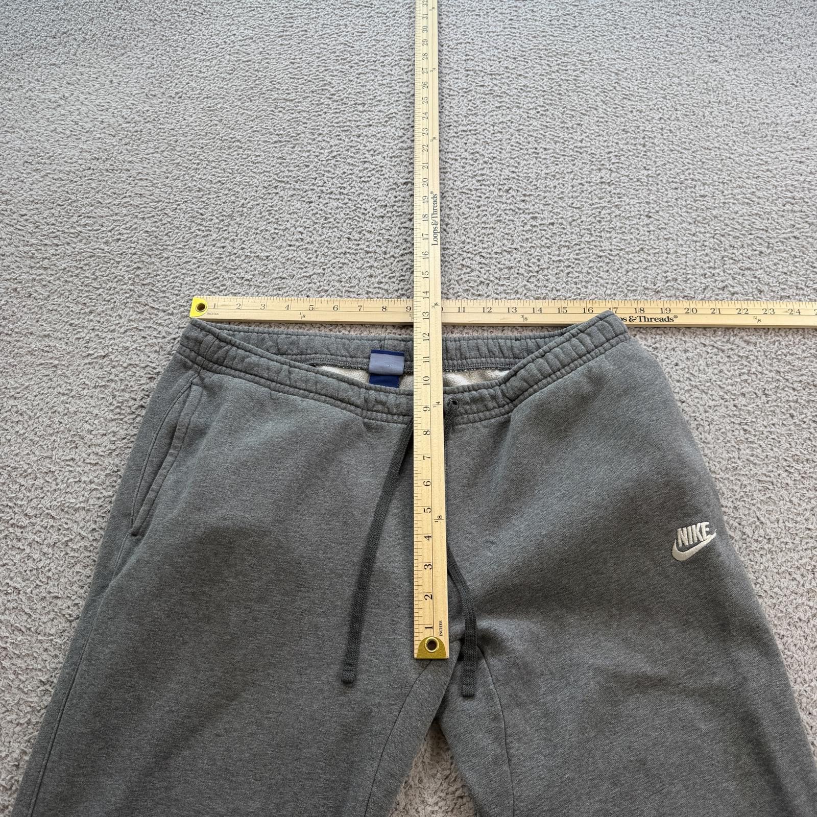 Nike Nike Gray Mens Embroidered Logo Sweatpants Fleece Joggers Size US 36 / EU 52 - 3 Thumbnail