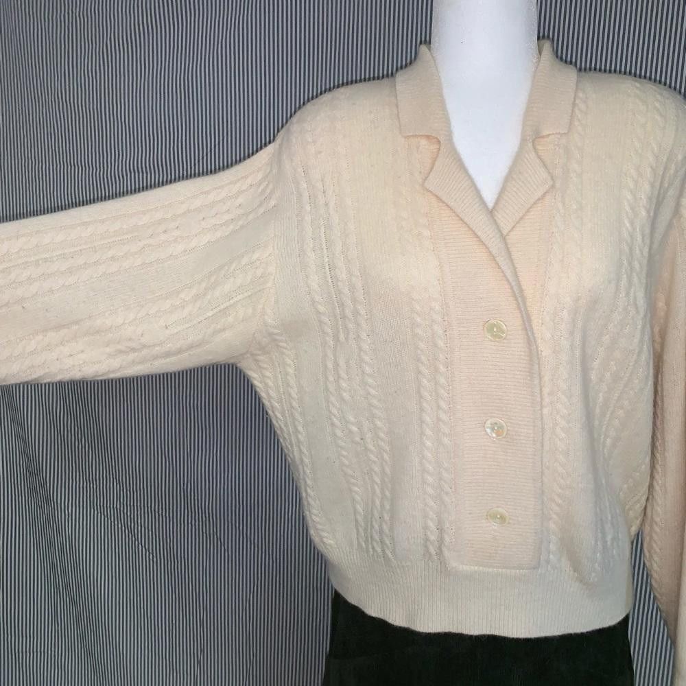 Designer VINTAGE Jeanne Pierre Lambswool/Angora Sweater, M Size M / US 6-8 / IT 42-44 - 2 Thumbnail