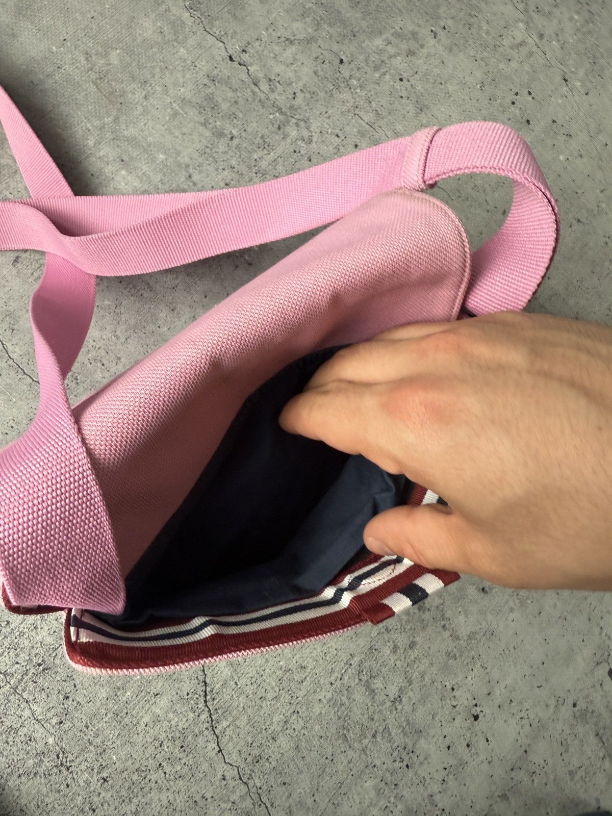 Lacoste Vintage Lacoste Crossbody Bag Pink Size ONE SIZE - 8 Thumbnail