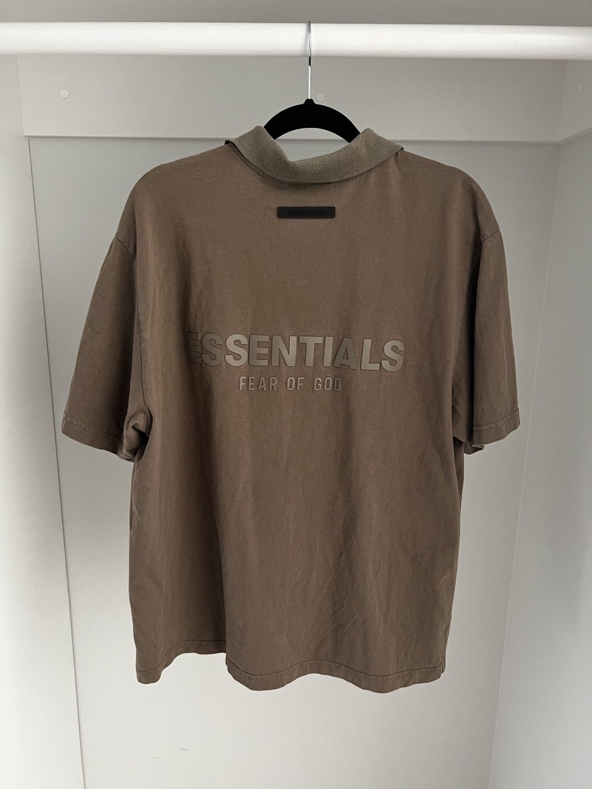 Essentials 🔥🔥 Fear Of God Essentials Brown Cotton Polo Shirt Size US M / EU 48-50 / 2 - 1 Thumbnail