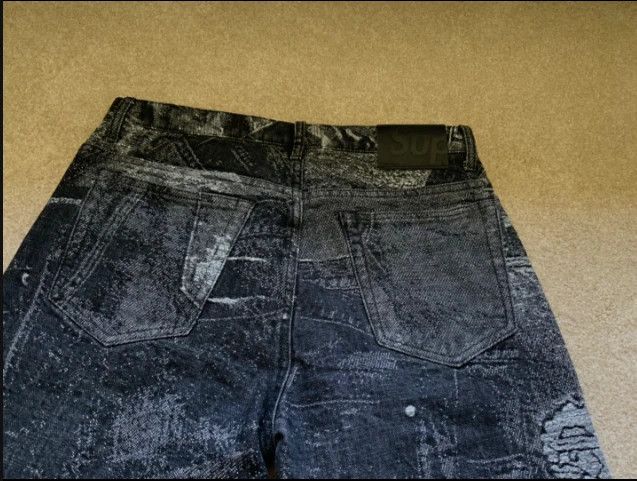 Supreme Supreme archive jacquard denim jeans size 30 Size US 30 / EU 46 - 4 Thumbnail