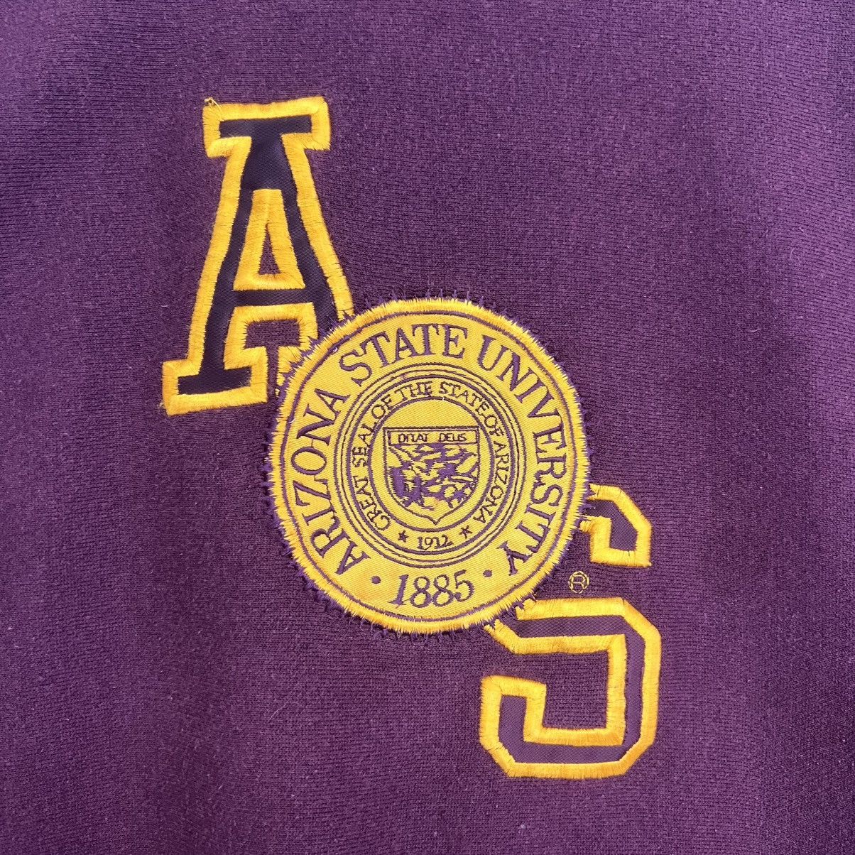 NCAA ARIZONA STATE UNIVERSITY VINTAGE EMBLEM PATCHES SWEATSHIRT Size US XL / EU 56 / 4 - 3 Thumbnail