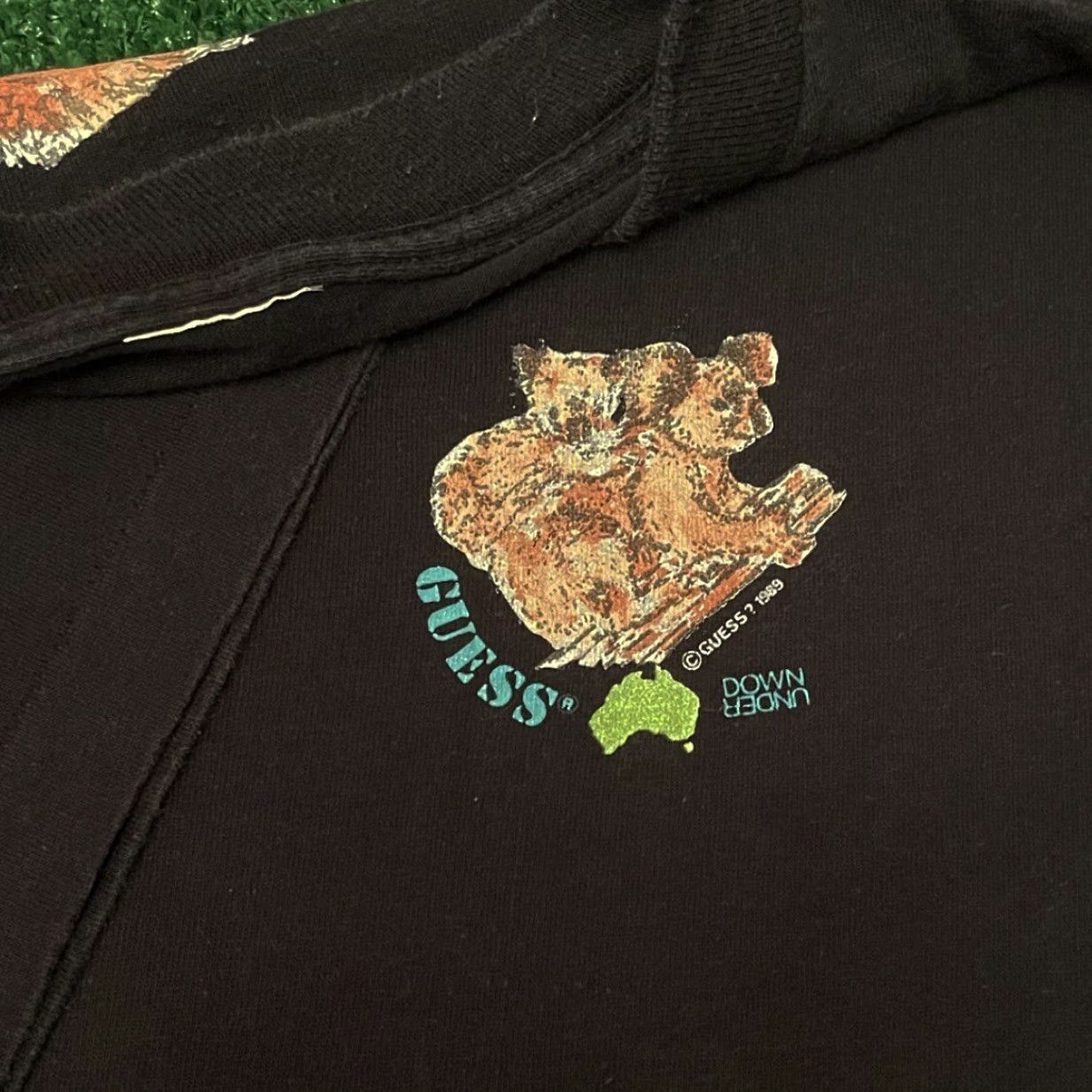 Guess VINTAGE Guess Down Under Koala Bear Nature VTG 1989 Shirt Mens XL Black 90s Animals Hip Hop Nature Mens Size US XL / EU 56 / 4 - 4 Thumbnail