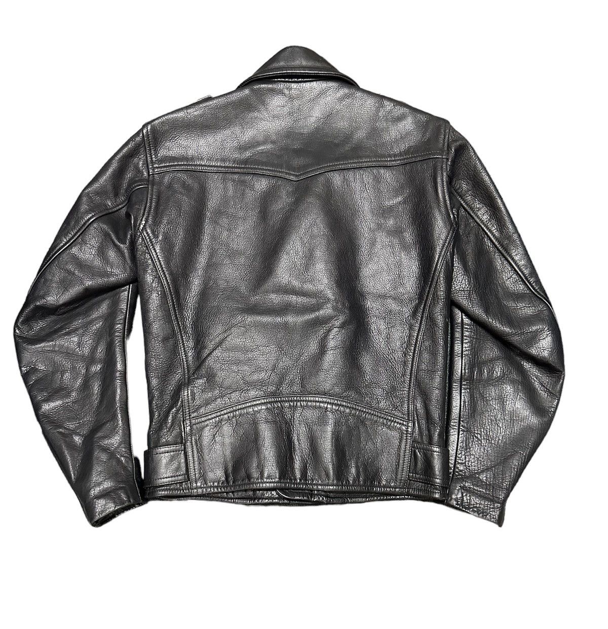 Vintage Vintage Kushitani leather double collar bikers jacket Size US S / EU 44-46 / 1 - 2 Thumbnail