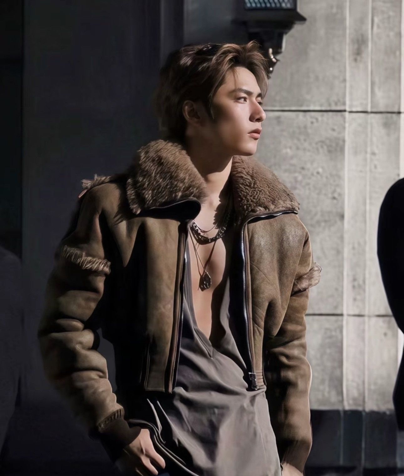 Rick Owens Rick owens25FW Drakula DRACUCOLLAR Bomber Size US M / EU 48-50 / 2 - 9 Thumbnail
