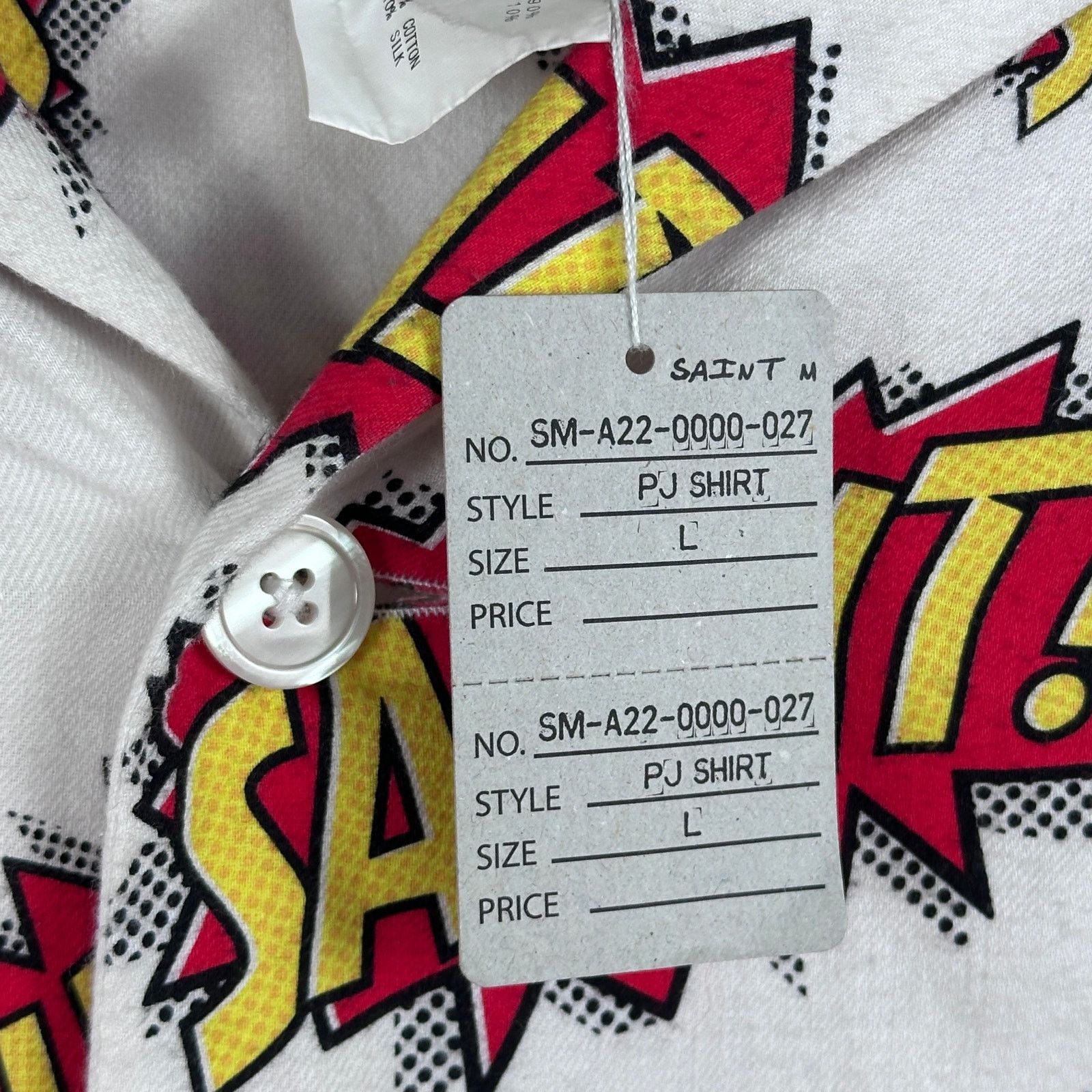 Saint Michael A/W22 POW Comic Button-Up Shirt Size US L / EU 52-54 / 3 - 4 Thumbnail