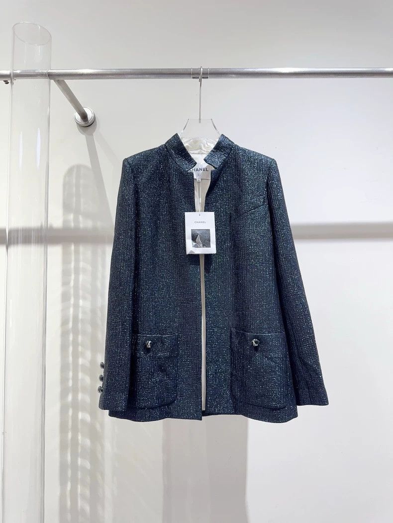 Chanel Chanel 20A Jacket with No Buttons - dmc Size US S / EU 44-46 / 1 - 1 Thumbnail