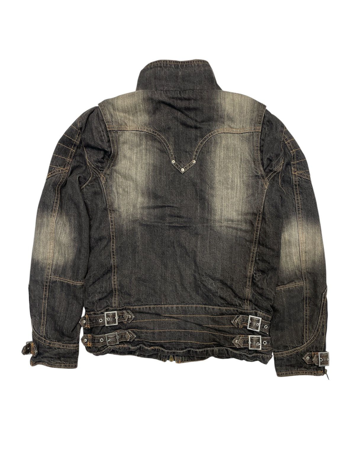 If Six Was Nine Vintage Faded Denim Jacket With Faux Fur Size US M / EU 48-50 / 2 - 2 Thumbnail