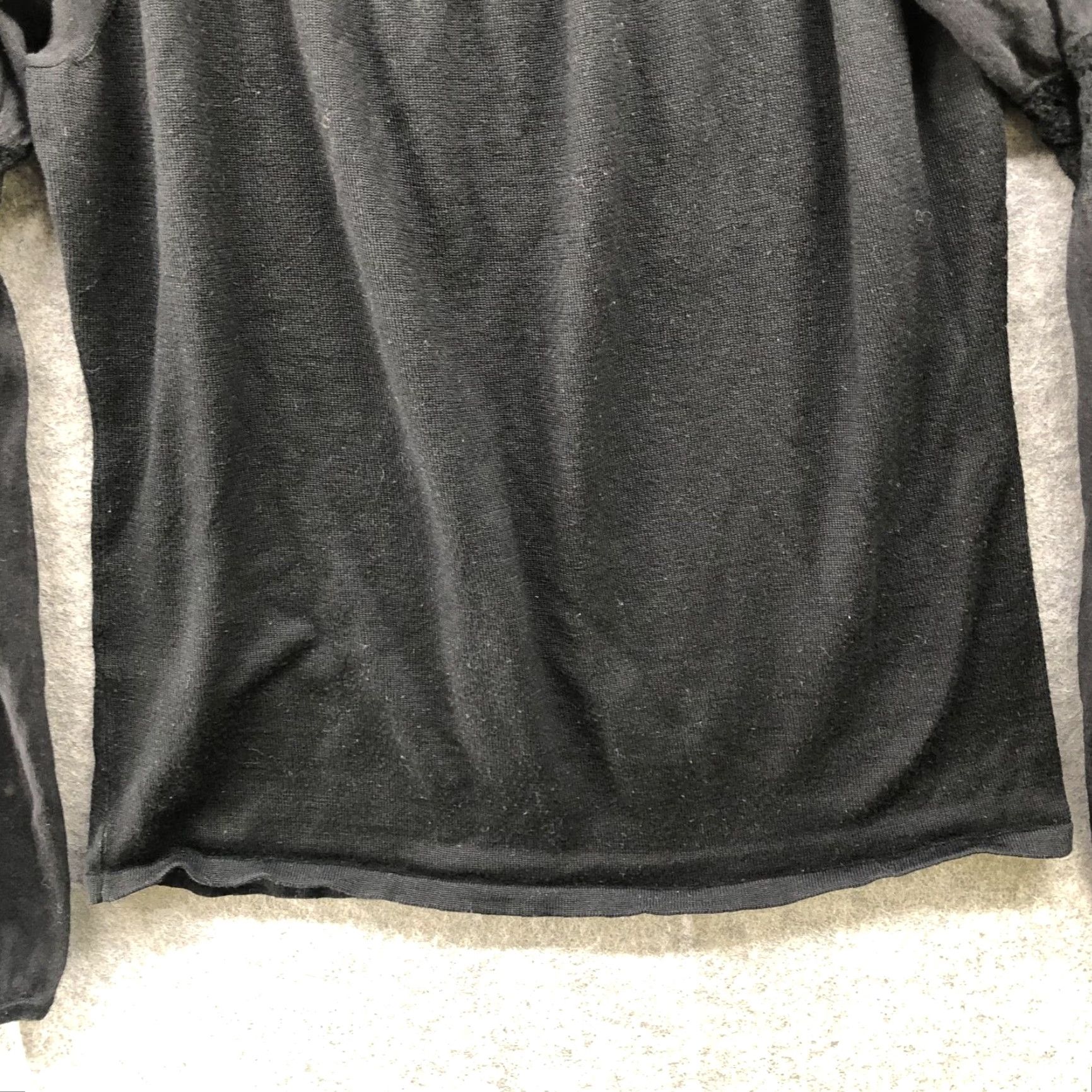 Elie Tahari Elie Tahari Merino Wool Sweater Women M Black Pullover Knit Long Sleeve Off-Shoulder Cinch Bubble Sleeves Womens Size M / US 6-8 / IT 42-44 - 5 Thumbnail