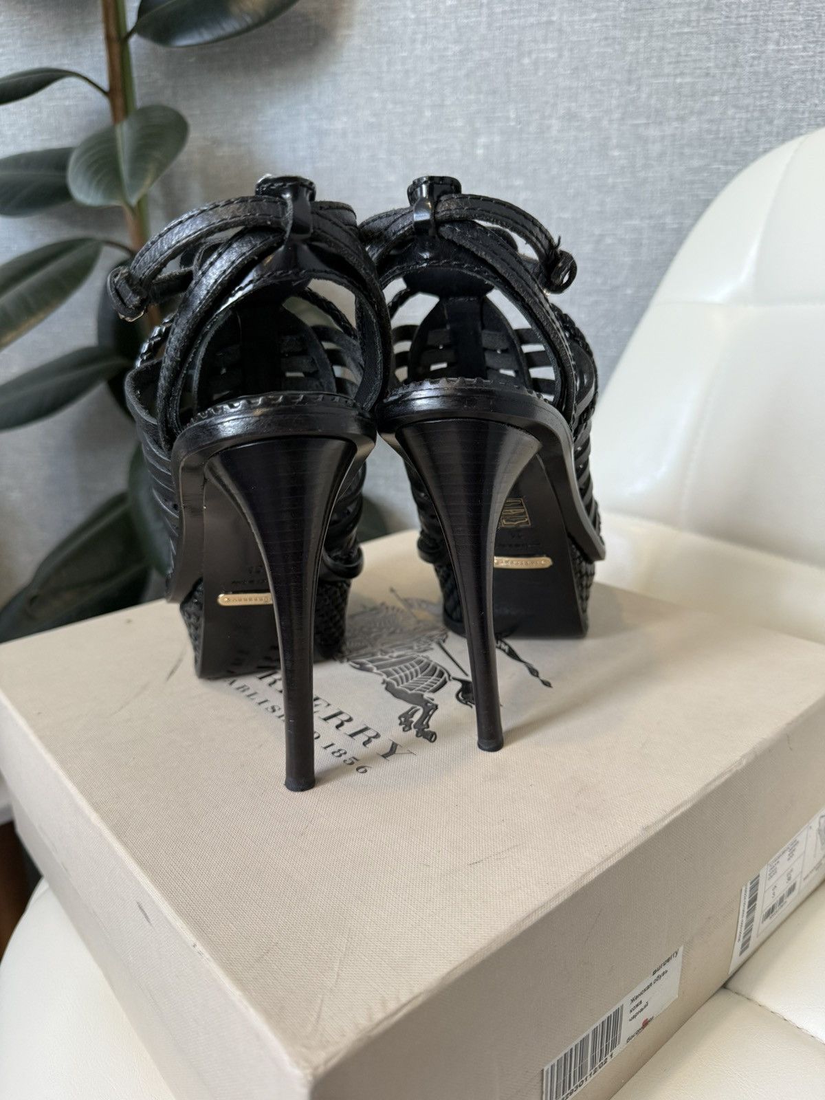 Burberry Burberry Braid Plaits Ryder 140 Platform High Heel Sandals Size US 6 / IT 36 - 18 Thumbnail