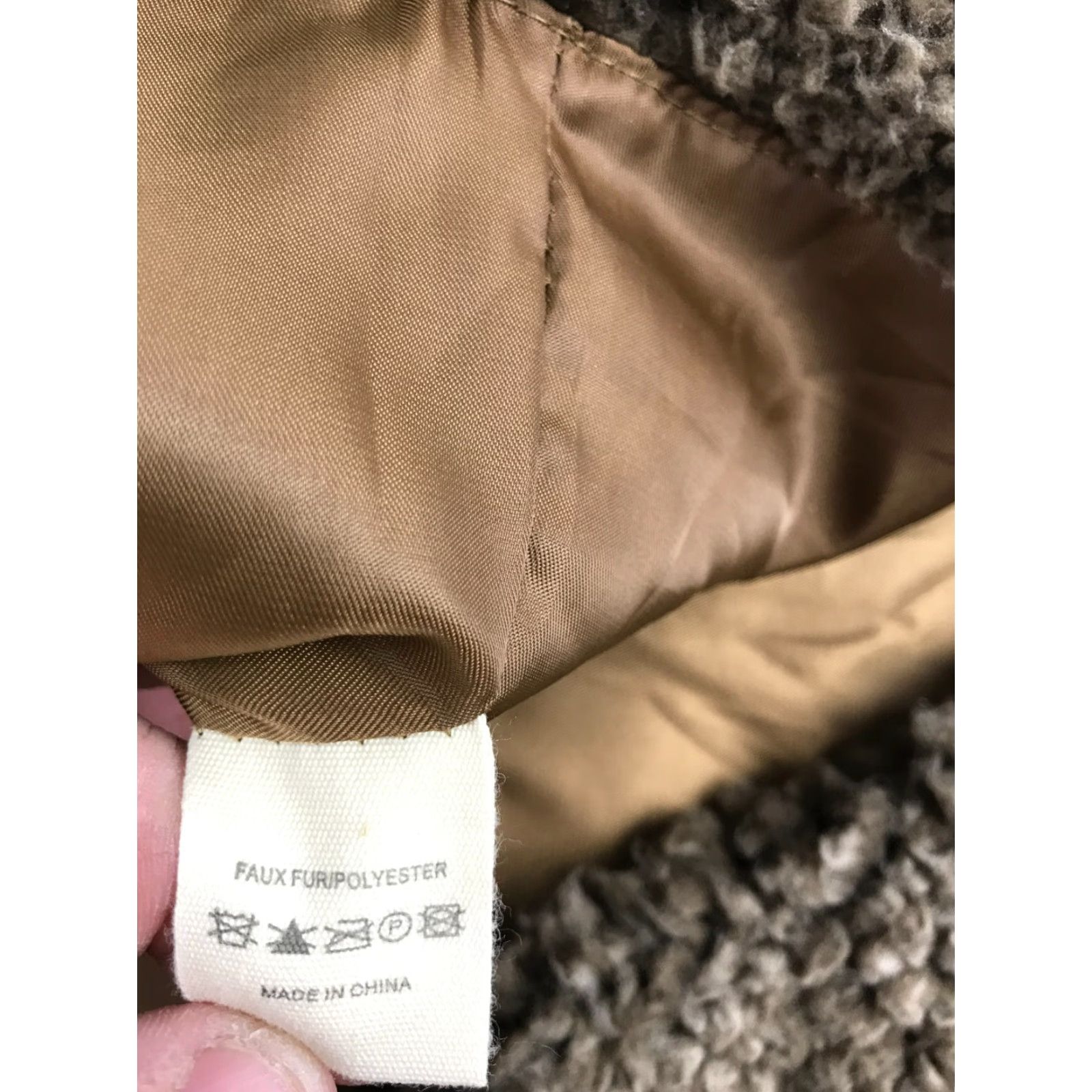 Vintage Katydid Sweater Vest Women's XL Brown Faux Fur Zip Up Lined Pockets Knit Vest Modern Fall Winter Travel Womens Size XL / US 12-14 / IT 48-50 - 6 Thumbnail