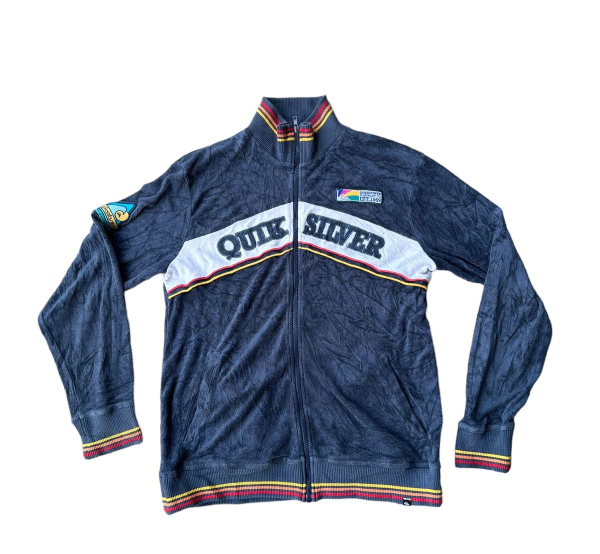 Quiksilver Quiksilver sweater with patches sizeL Size US L / EU 52-54 / 3 - 1 Thumbnail