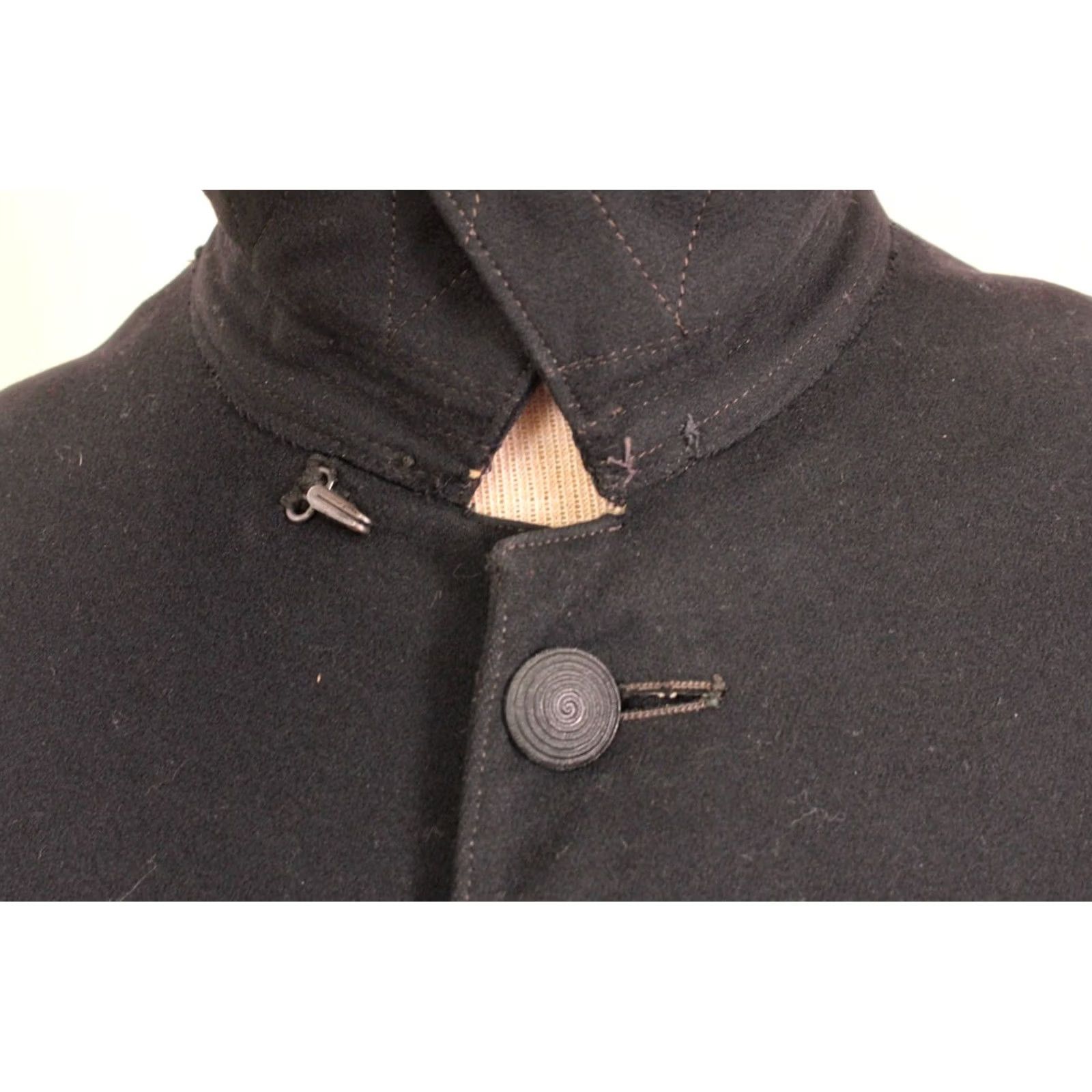 Vintage Edwardian Frock Coat Men’s Black Wool Vintage 1900s Size M Late Victorian Edwardian Coat Mens Size US M / EU 48-50 / 2 - 5 Thumbnail