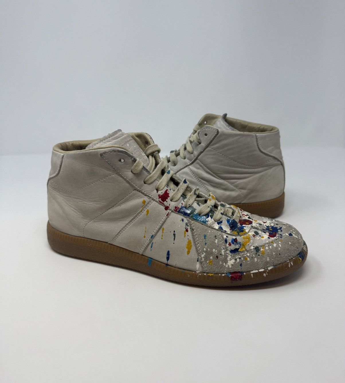 Maison Margiela Replica Paint Splatter GAT High Top Sneaker