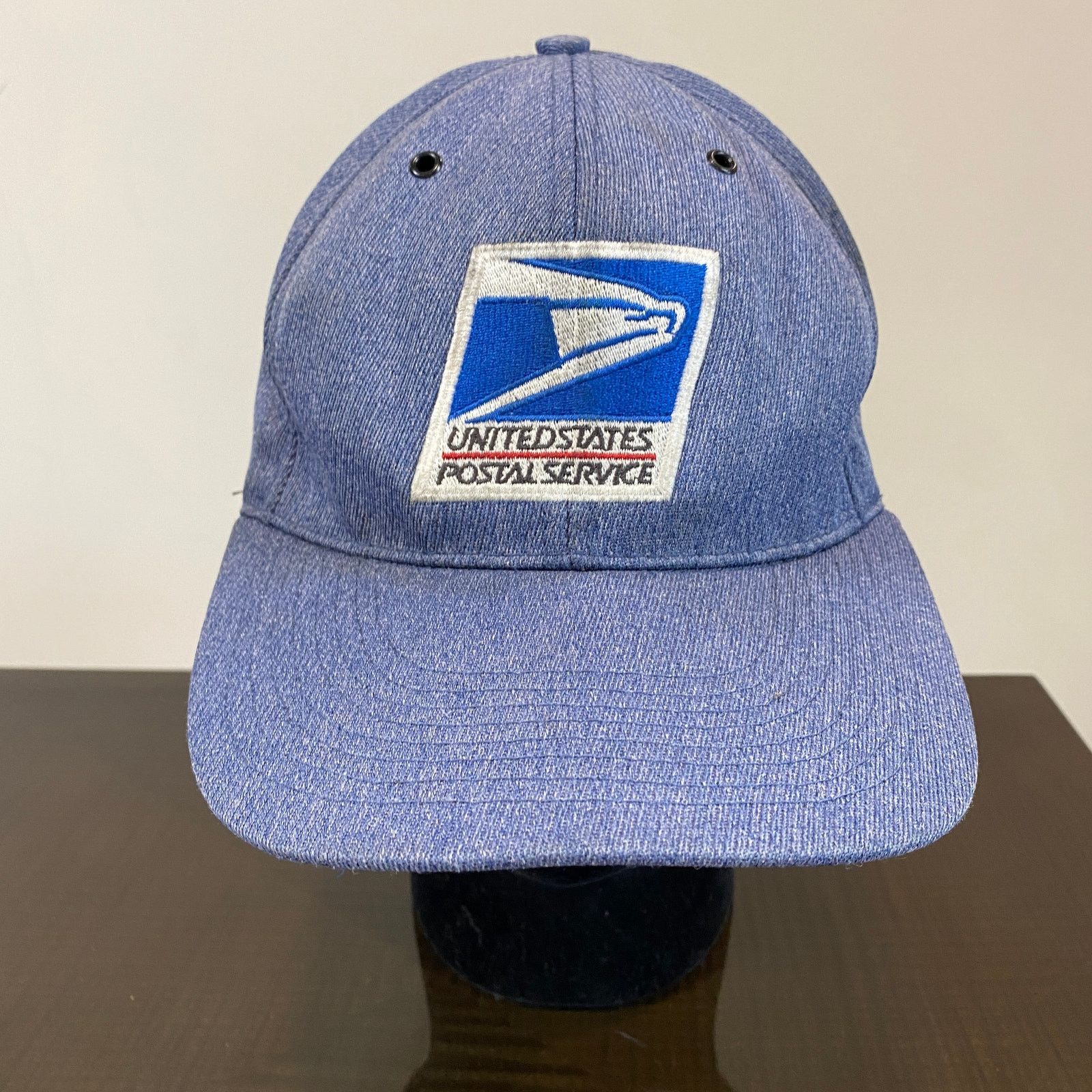 Vintage VTG USPS Made in USA Denim Snapback Adjustable Hat Medium Size ONE SIZE - 2 Thumbnail