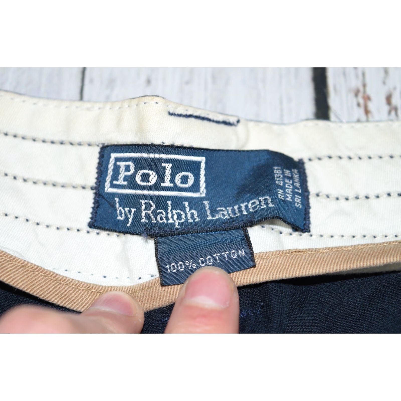 Polo Ralph Lauren VINTAGE Polo Ralph Lauren Shorts Chino Navy Blue 42 Mens Classic Preppy Size US XL / EU 56 / 4 - 3 Thumbnail