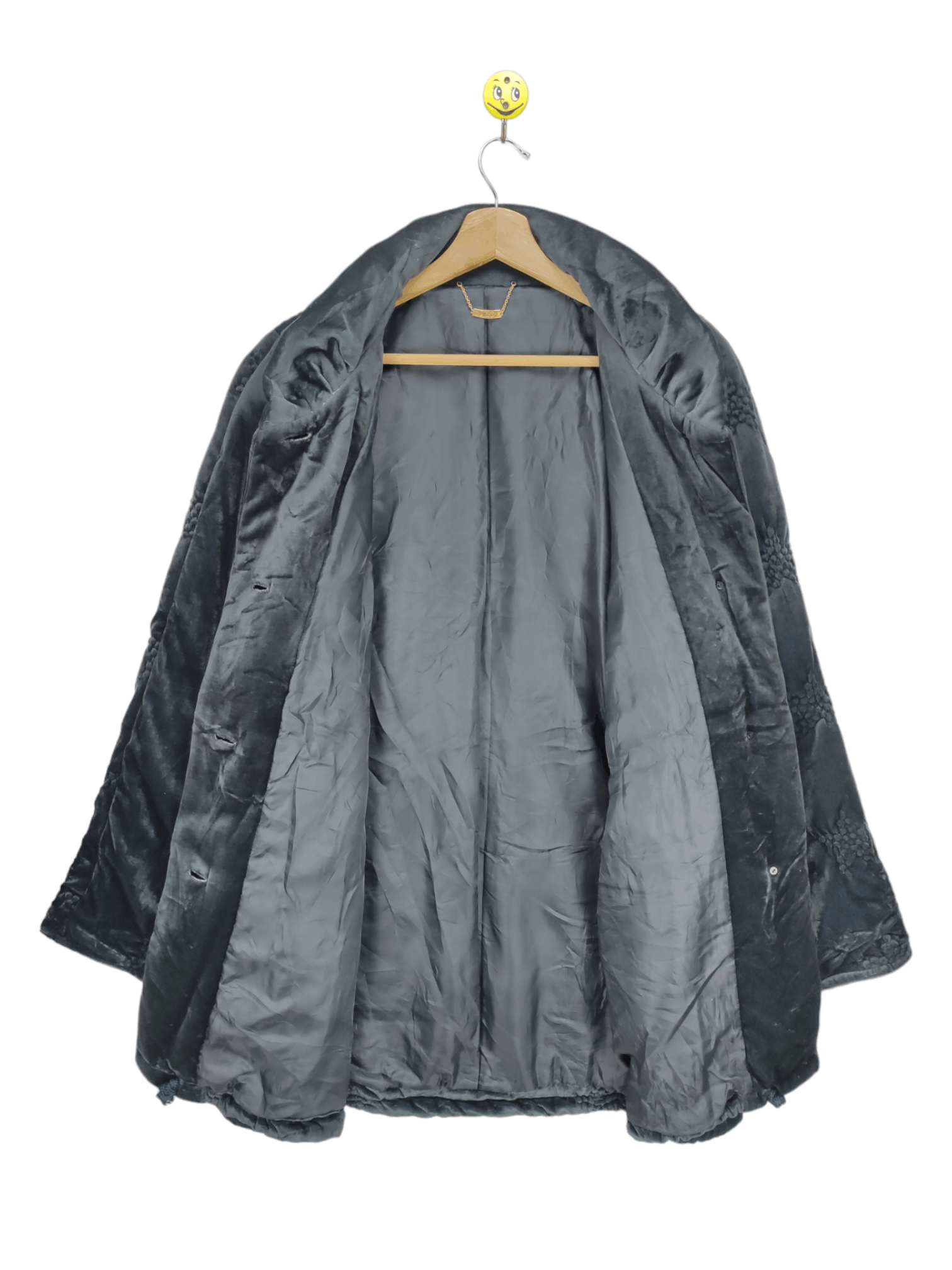 Japanese Brand Vintage Velvet Coat Jacket by Libre Size M / US 6-8 / IT 42-44 - 6 Thumbnail