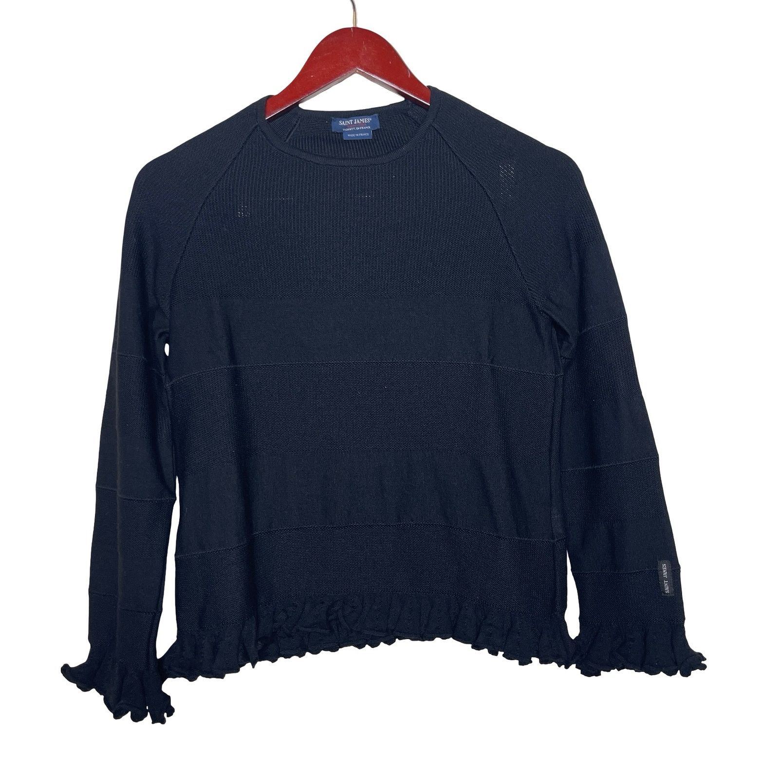 Saint James Saint James France wool black knitted long sleeve top sz 6 Size M / US 6-8 / IT 42-44 - 1 Thumbnail
